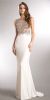 Main image of Sparkling Beaded Mesh Top Sheer Back Long Prom Pageant Dress